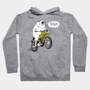 Braap Motorcycle Biker Lamb Tasty MotorManiac Hoodie